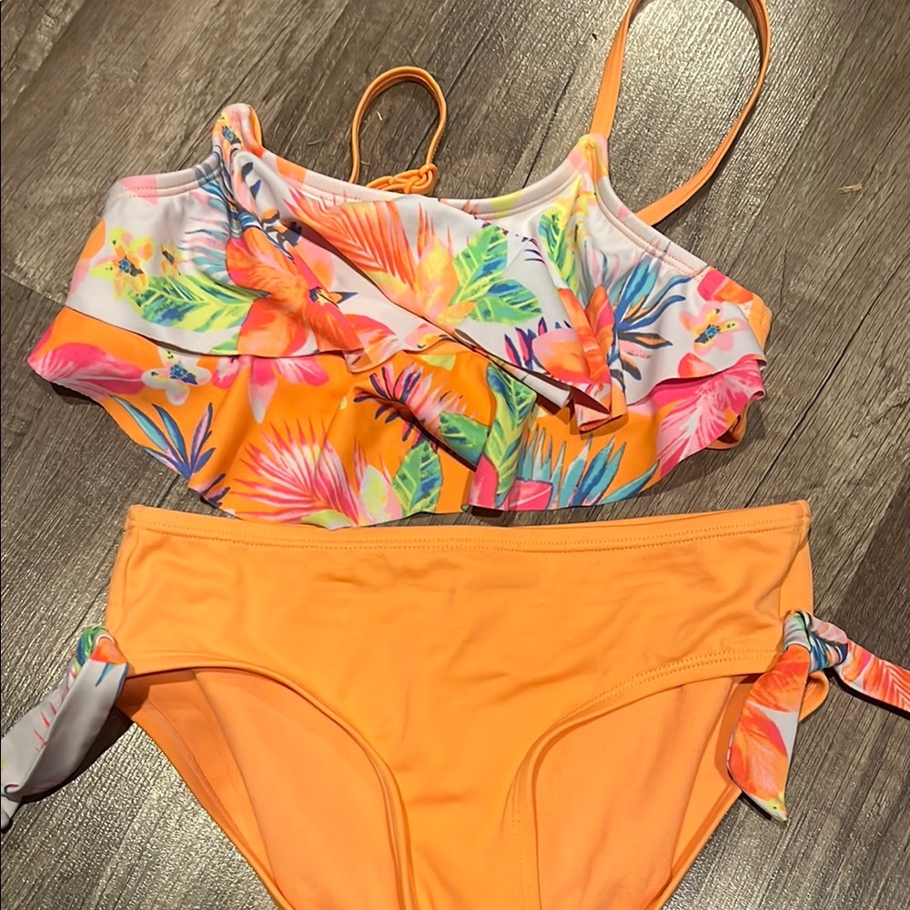 Tropical Print Bikini Set